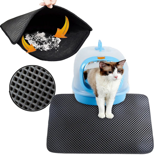 Double Layer Waterproof Pet Cat Litter Mat - SovaMarket