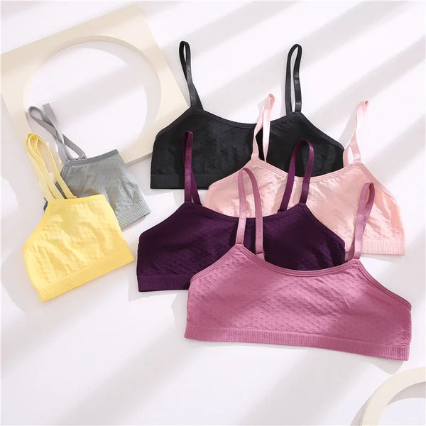 Women Jacquard Tops Soft Wireless Bra