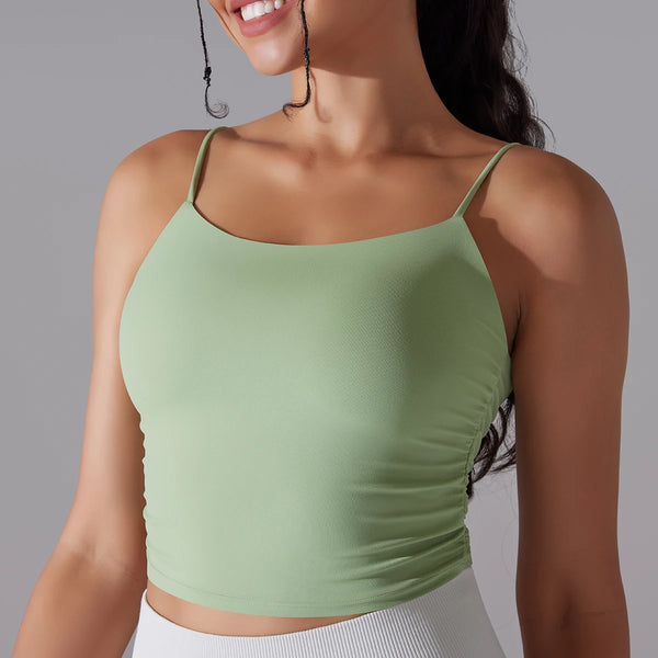 Seamless Fitness Tank Top Shockproof Bra