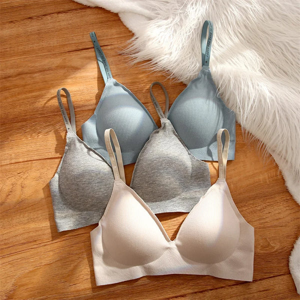 Deep V Padded Bralette Wireless Bra