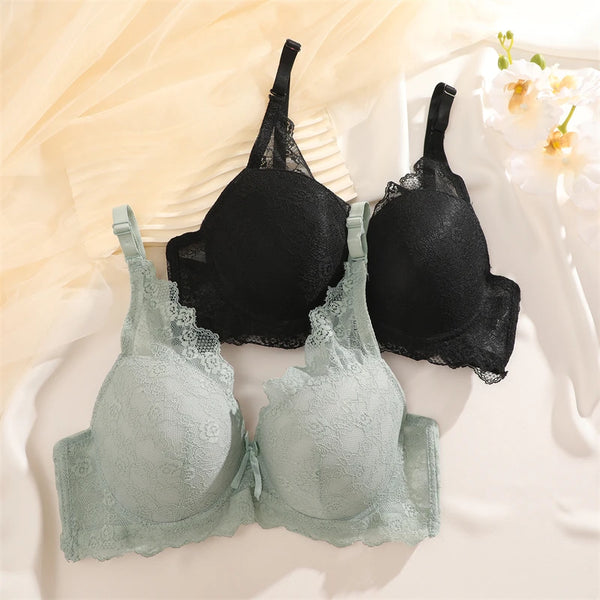 Solid Comfort Lace Bra