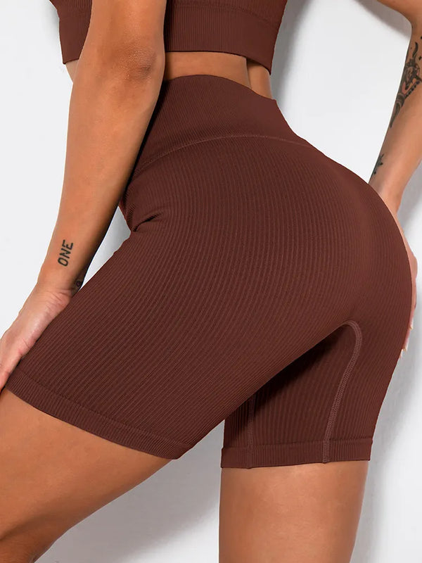 Seamless Knitted Sports Shorts