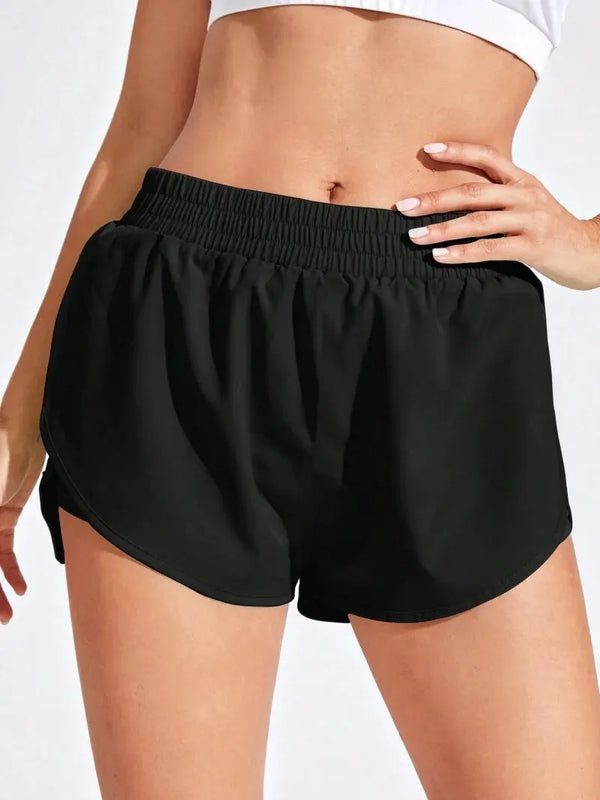 Women Fitness Elastic Running Workout Short