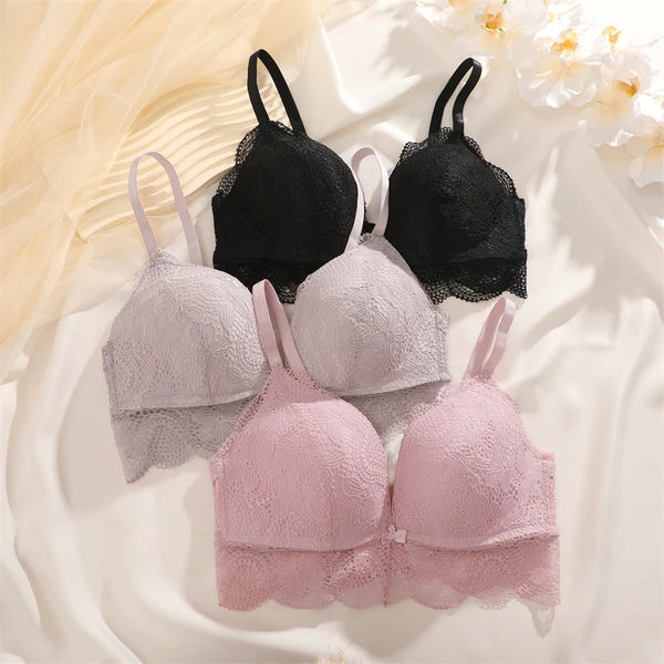 One Piece Floral Lace Bras for Women